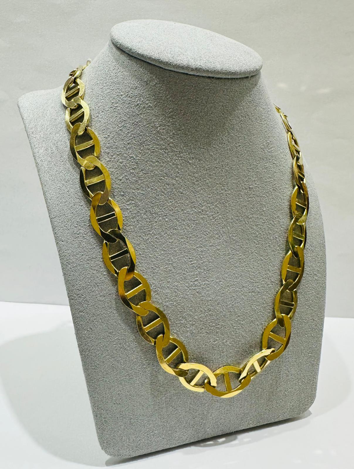 10K GOLD MARINER LINK CHAIN- 47.2gm 20" 10.45mm