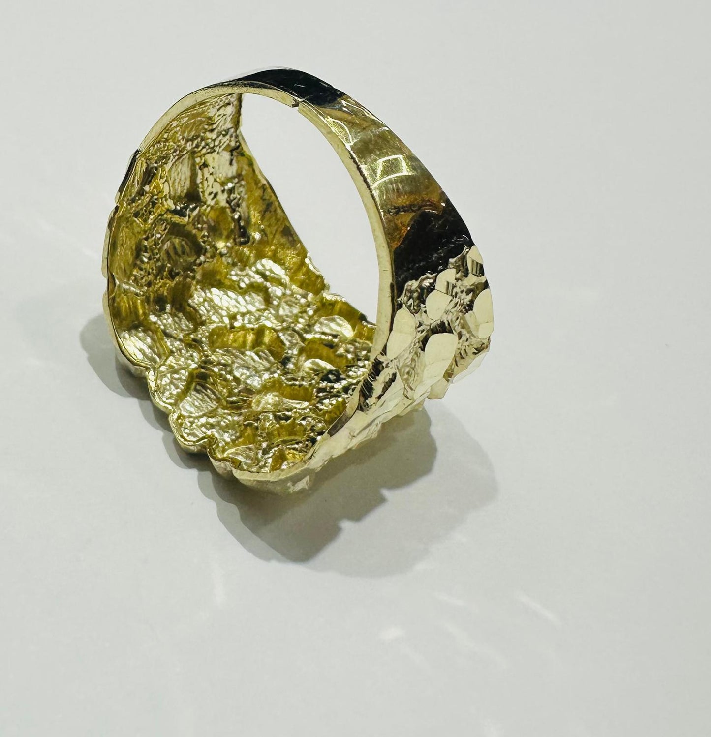 10K GOLD NUGGET RING- 5.2gm