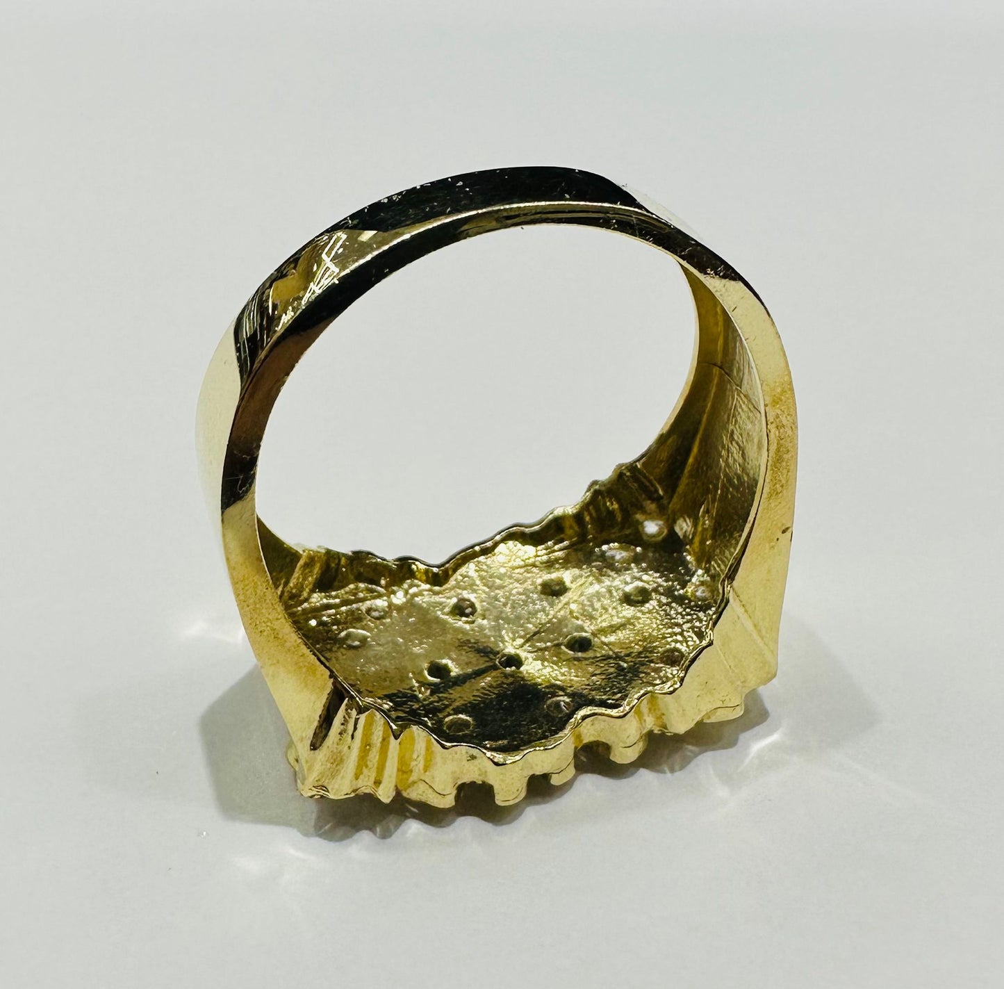 10K GOLD NUGGET RING- 5.8gm