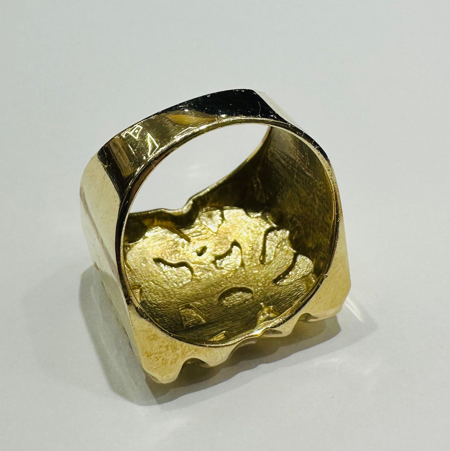 10K GOLD NUGGET RING- 9.6gm