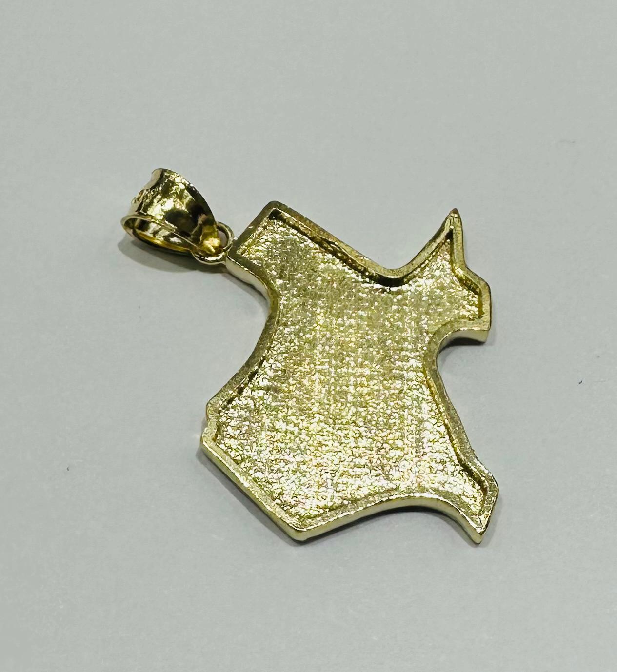 10K GOLD TEXAS NUGGET PENDANT- WEIGHT: 5.9gm