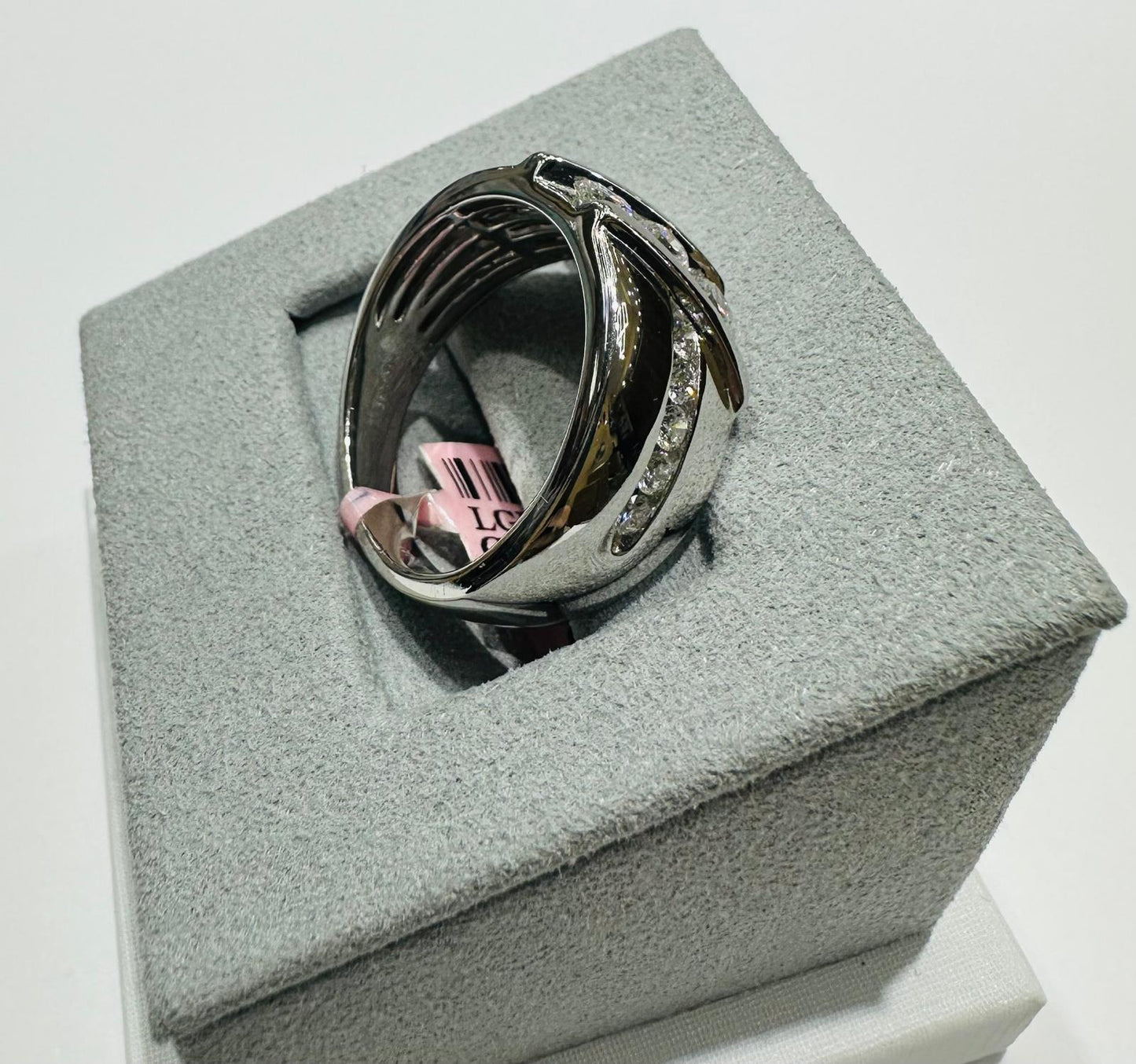 14K WHITE GOLD LAB GROWN DIAMOND ROCK RING VS- 1.00CTW