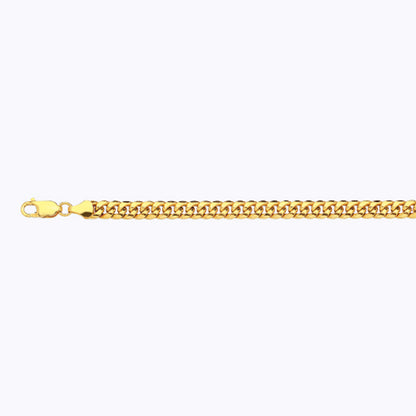 10K 6MM YELLOW GOLD HOLLOW MIAMI CUBAN 18" CHAIN NECKLACE (AVAILABLE IN LENGTHS 7" - 30")