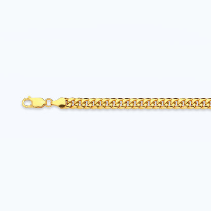 10K 3.75MM YELLOW GOLD HOLLOW MIAMI CUBAN 28" CHAIN NECKLACE (AVAILABLE IN LENGTHS 7" - 30")