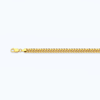 10K 3MM YELLOW GOLD HOLLOW MIAMI CUBAN 20" CHAIN NECKLACE (AVAILABLE IN LENGTHS 7" - 30")