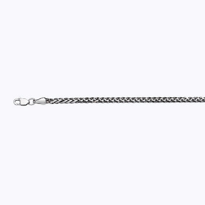 14K 2.5MM WHITE GOLD PALM 22" CHAIN NECKLACE (AVAILABLE IN LENGTHS 7" - 30")