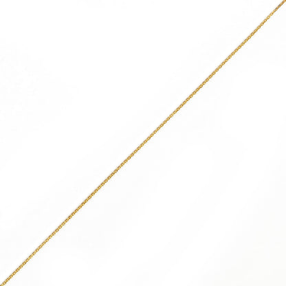 14K YELLOW GOLD DC ROLO  033 GAUGE 24" CHAIN NECKLACE (AVAILABLE IN LENGTHS 7" - 30")