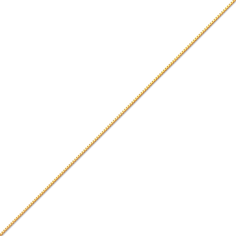 10K YELLOW GOLD BOX 068 GAUGE 28" CHAIN NECKLACE (AVAILABLE IN LENGTHS 7" - 30")