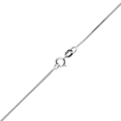 10K WHITE GOLD BOX 058 GAUGE 28" CHAIN NECKLACE (AVAILABLE IN LENGTHS 7" - 30")