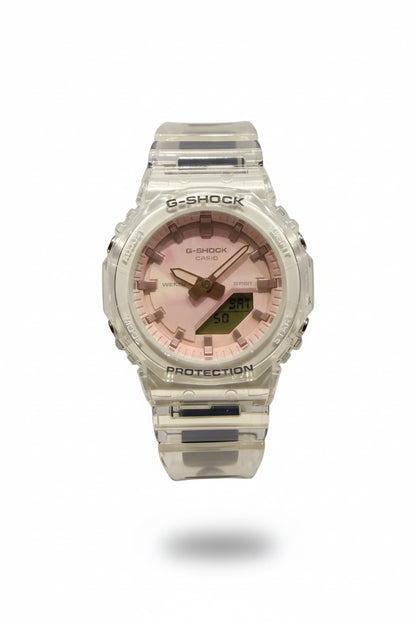 CASIO G-SHOCK ANALOG DIGITAL TRANSPARENT RESIN WATCH GMAP2100SR7A
