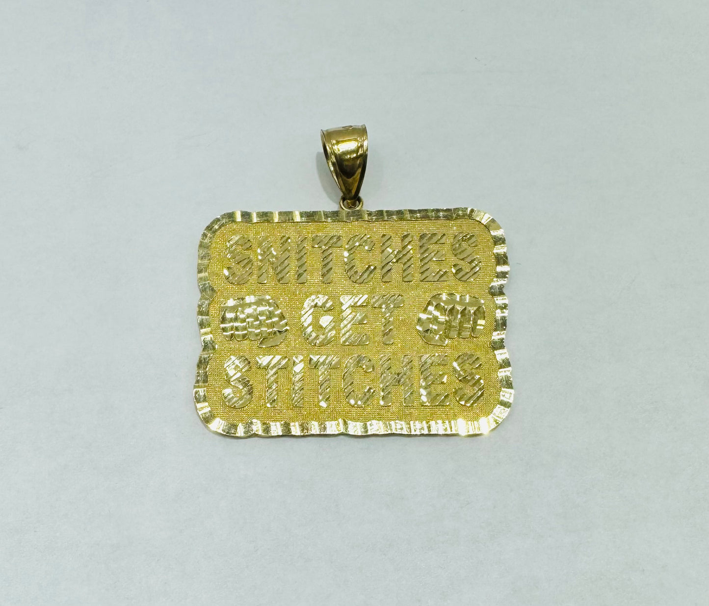 10K GOLD NAME PLATE, WEIGHT: 12.2gm