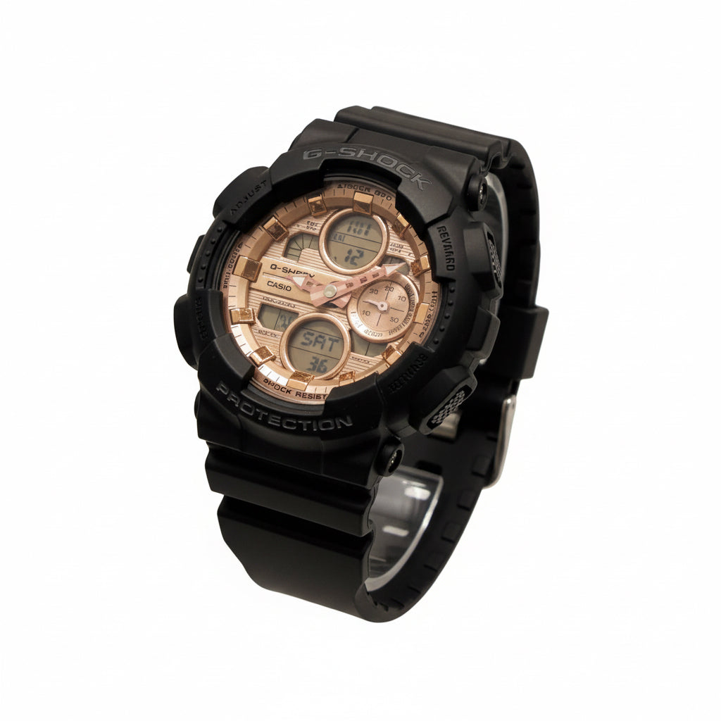 CASIO G-SHOCK ANALOG-DIGITAL WATCH BLACK GMAS140PG-1A