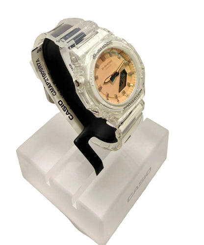 CASIO G-SHOCK ANALOG DIGITAL TRANSPARENT RESIN WATCH GMAP2100SR7A