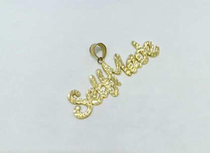 10K GOLD NAME PLATE, WEIGHT: 3.4gm