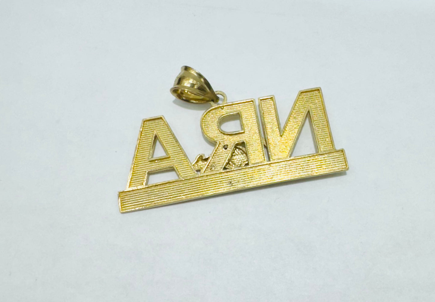 10K GOLD NAME PLATE, WEIGHT: 4.4gm