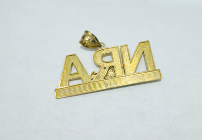 10K GOLD NAME PLATE, WEIGHT: 4.4gm