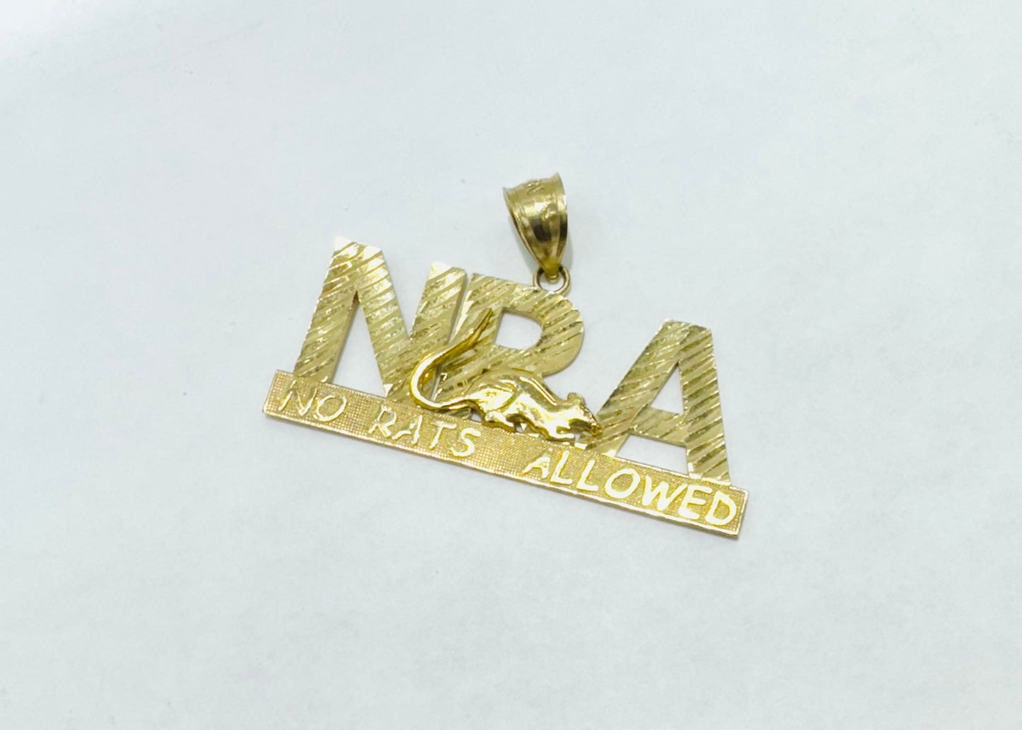 10K GOLD NAME PLATE, WEIGHT: 4.4gm