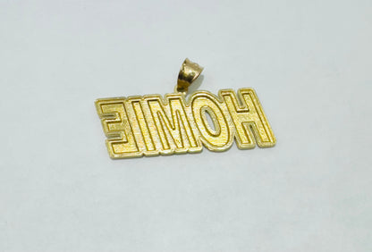 10K GOLD NAME PLATE, WEIGHT: 5.8gm