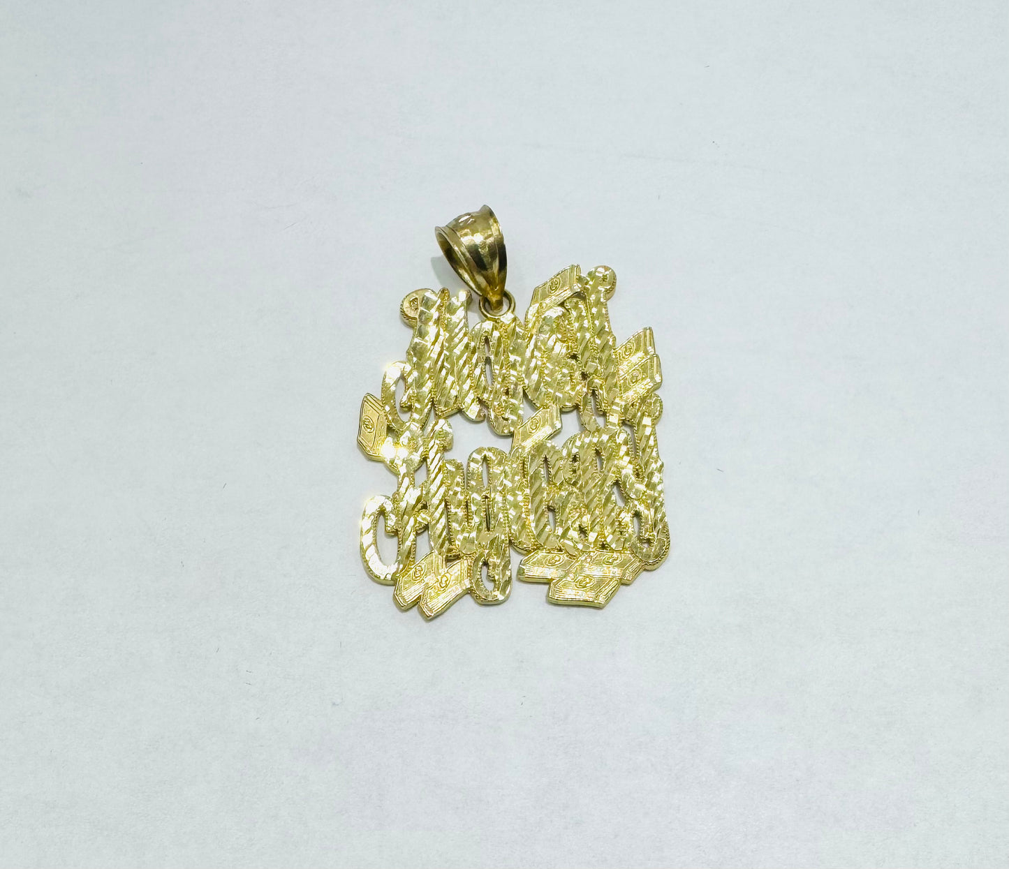 10K GOLD NAME PLATE, WEIGHT: 6.3gm