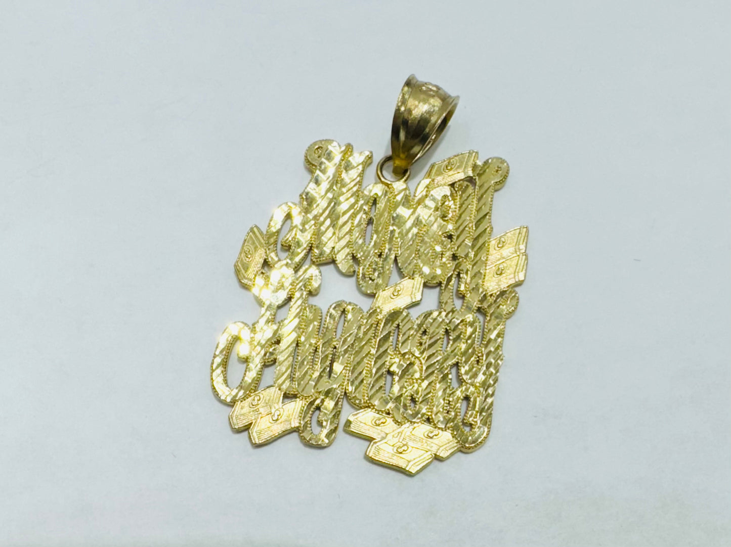 10K GOLD NAME PLATE, WEIGHT: 6.3gm