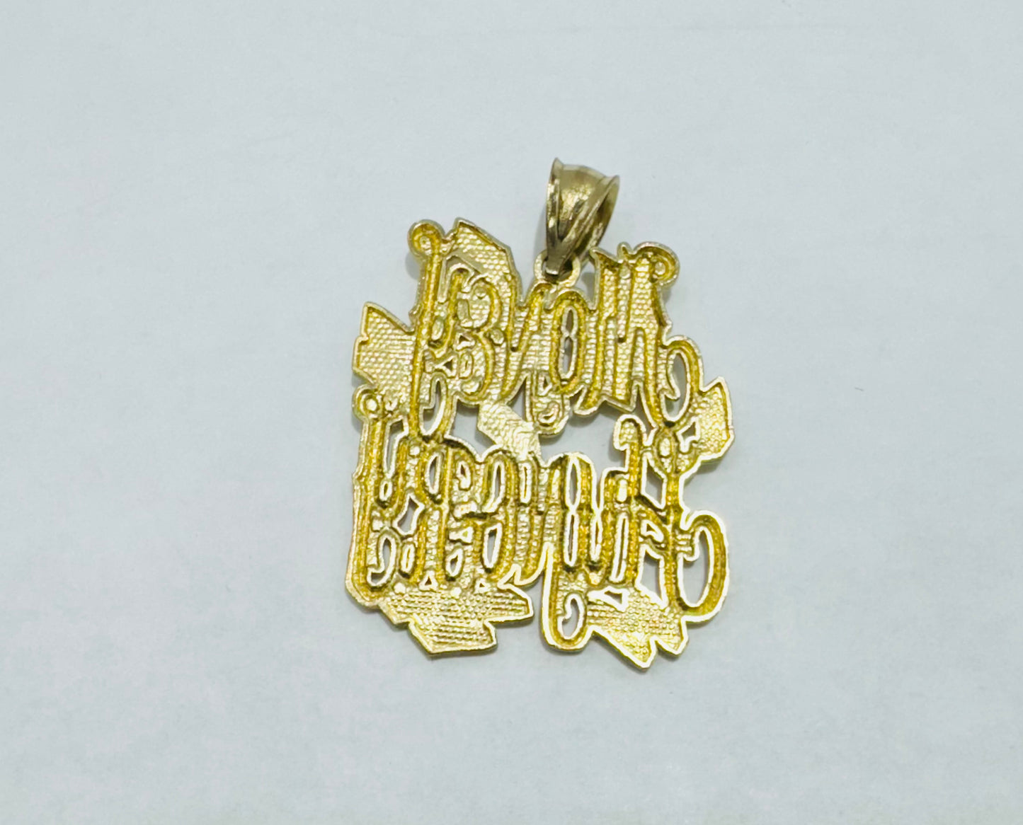 10K GOLD NAME PLATE, WEIGHT: 6.3gm