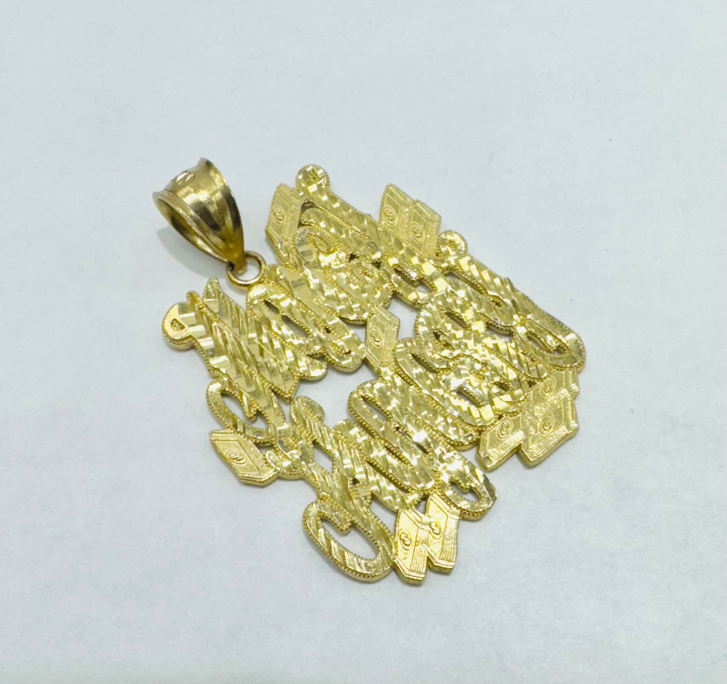 10K GOLD NAME PLATE, WEIGHT: 6.3gm