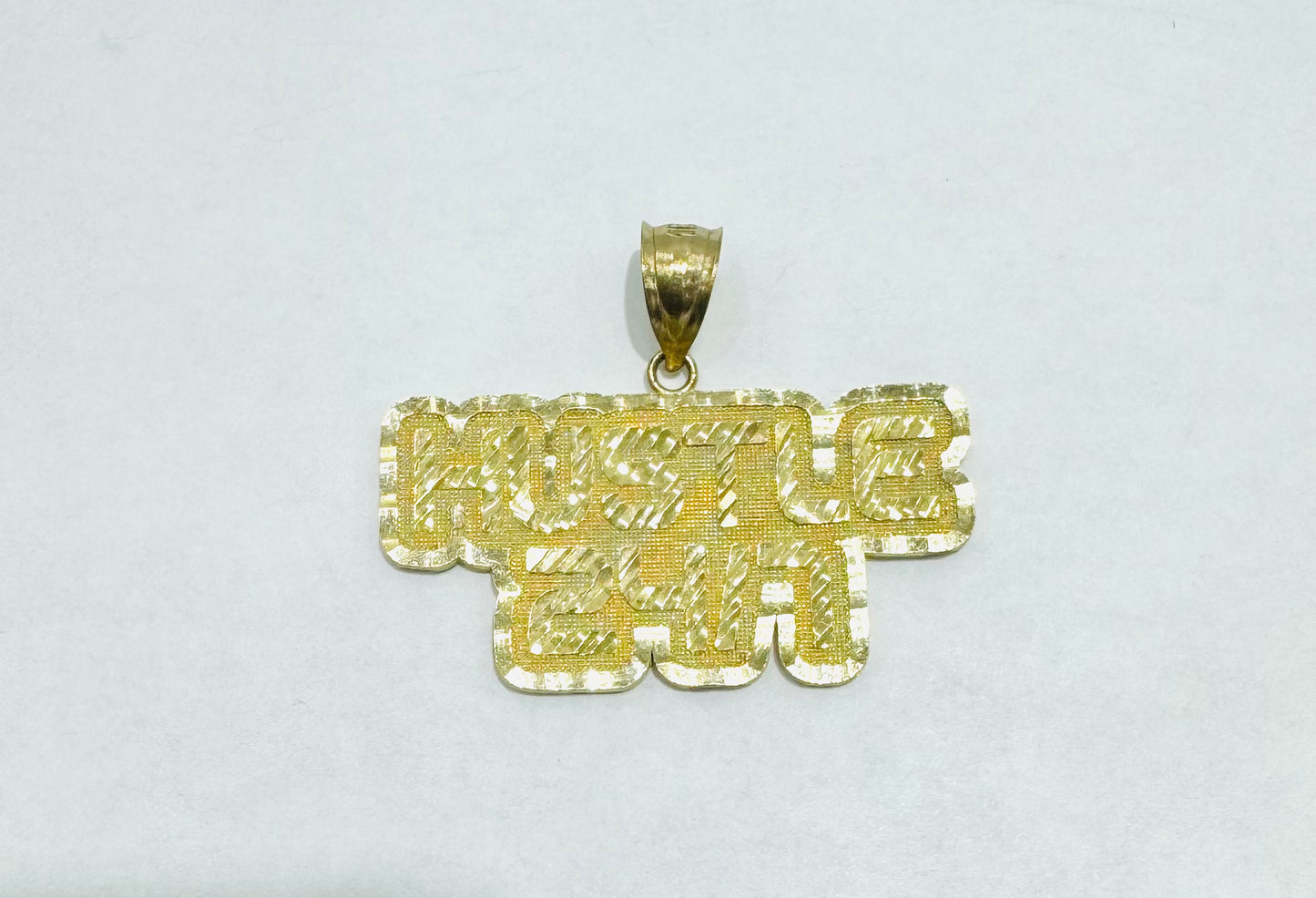 10K GOLD NAME PLATE, WEIGHT: 5.2gm