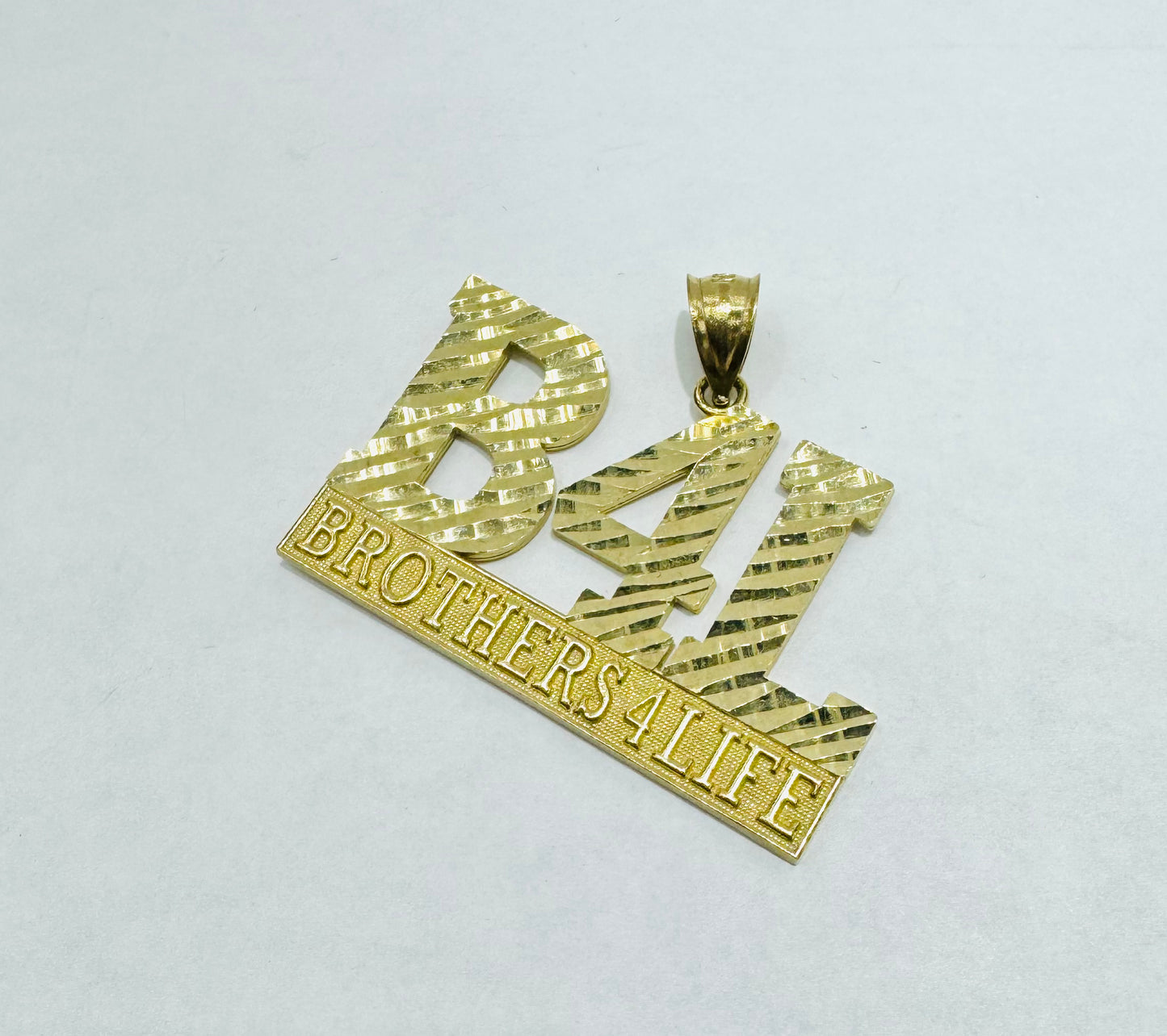 10K GOLD NAME PLATE, WEIGHT: 5.7gm