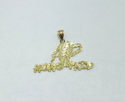 10K GOLD NAME PLATE, WEIGHT: 3.7gm
