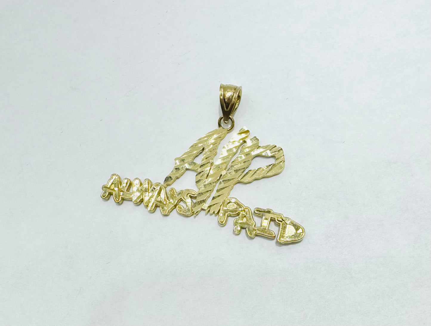 10K GOLD NAME PLATE, WEIGHT: 3.7gm