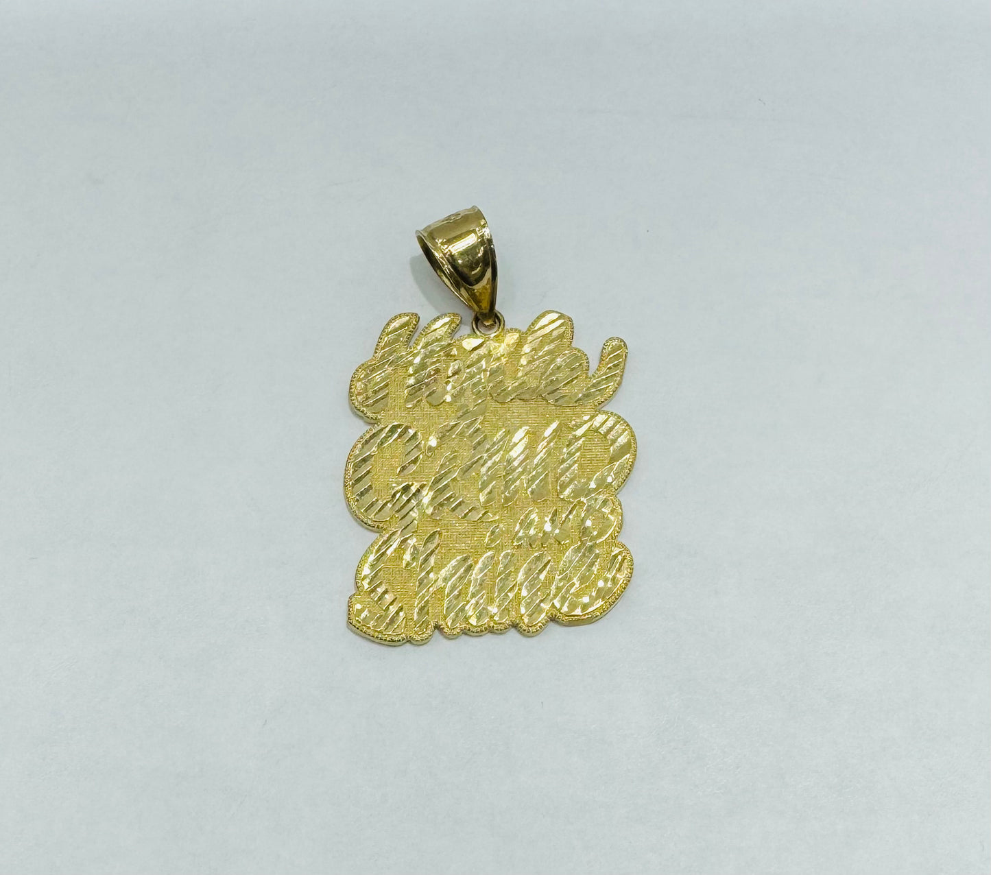 10K GOLD NAME PLATE, WEIGHT: 6.4gm