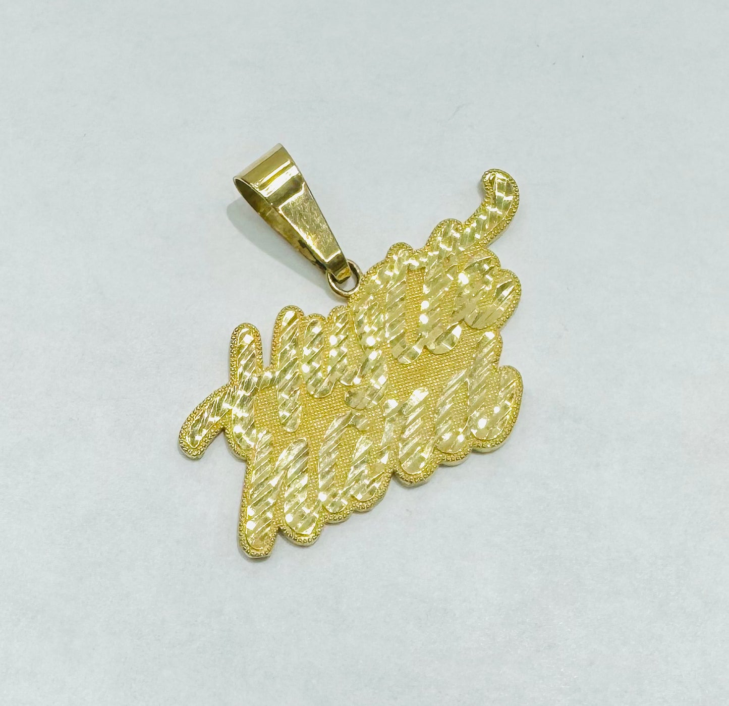 10K GOLD NAME PLATE, WEIGHT: 4gm