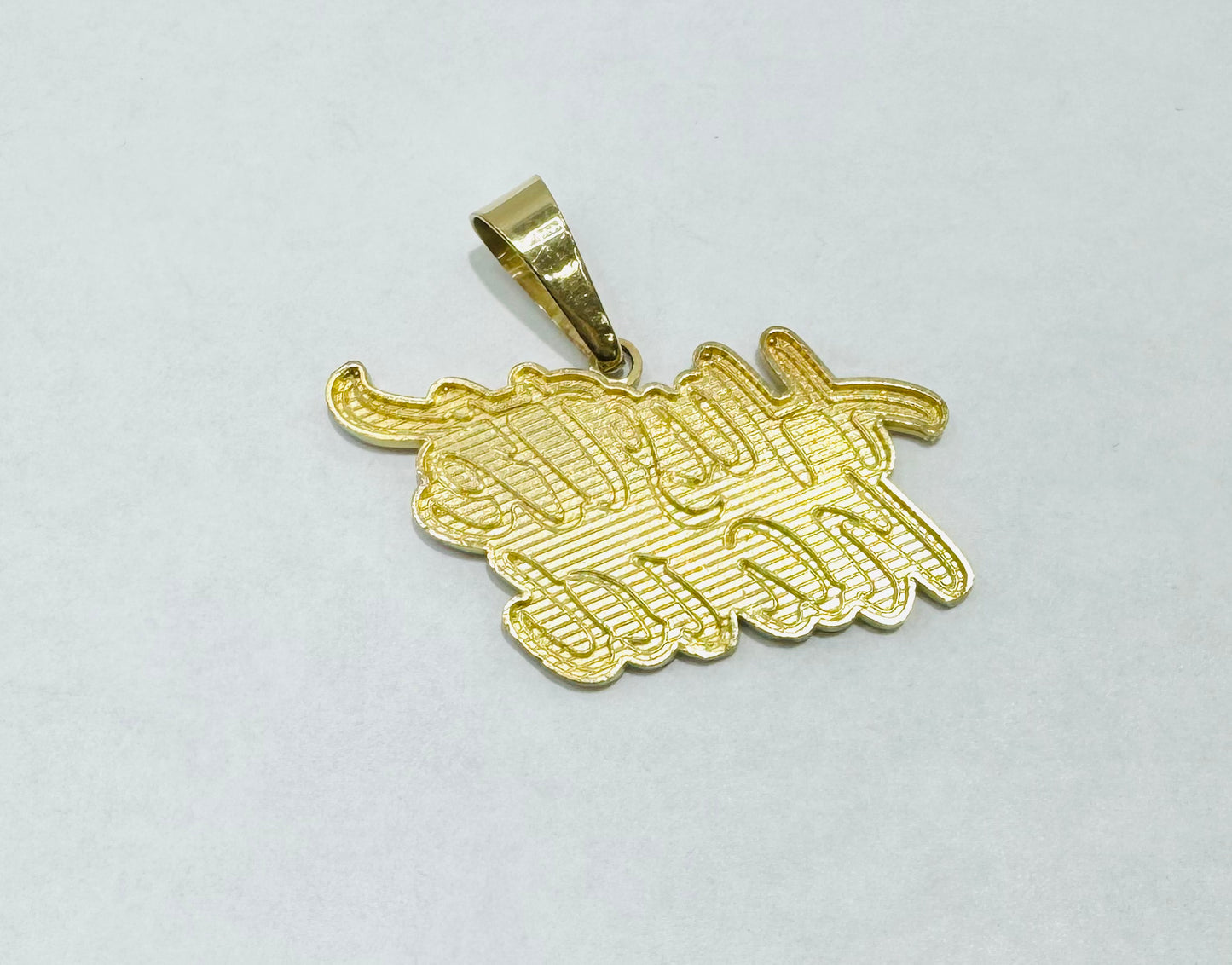 10K GOLD NAME PLATE, WEIGHT: 4gm