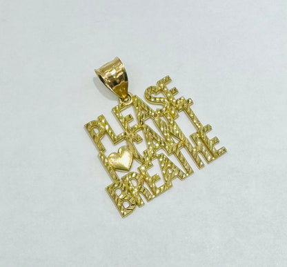 10K GOLD NAME PLATE, WEIGHT: 4.7gm