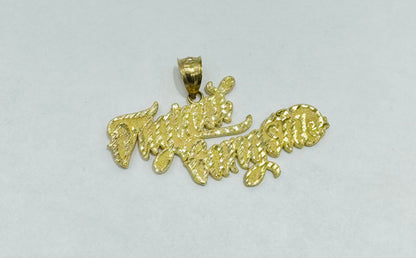 10K GOLD NAME PLATE, WEIGHT: 5.7gm