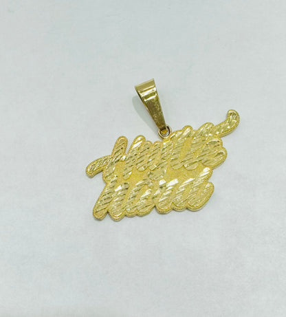 10K GOLD NAME PLATE, WEIGHT: 4gm