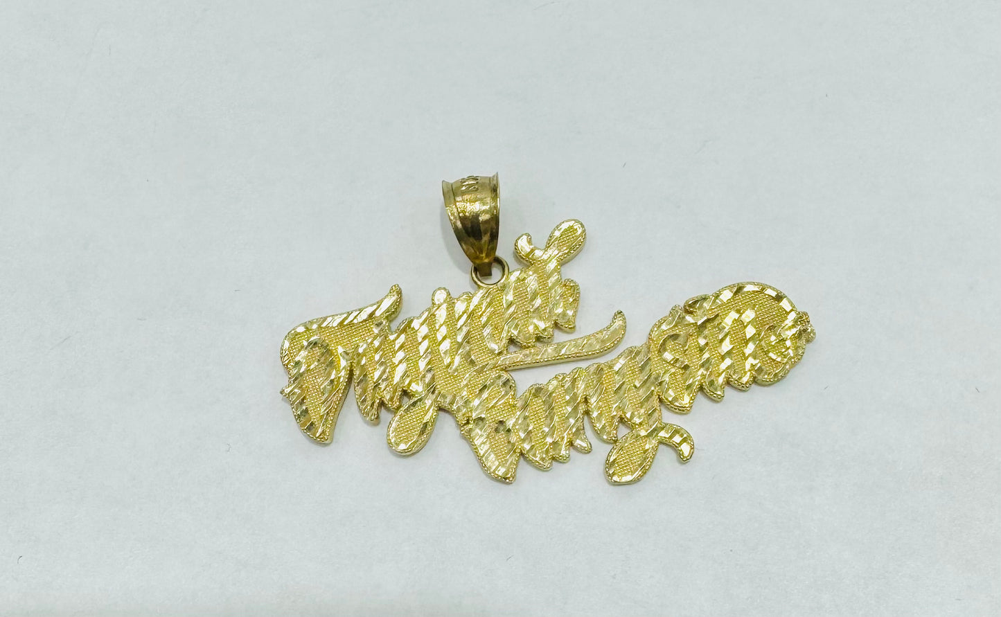 10K GOLD NAME PLATE, WEIGHT: 5.7gm