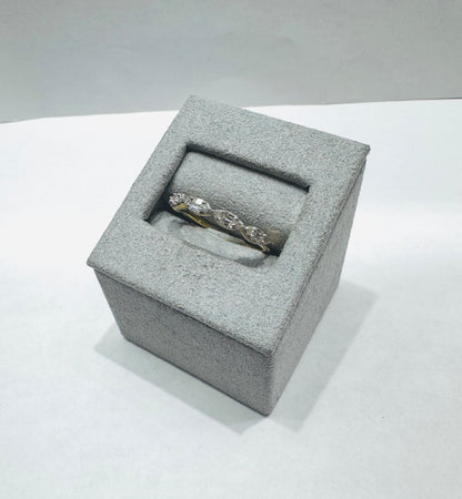 10K GOLD NATURAL DIAMOND WEDDING BAND 0.32CT, SIZE: 7