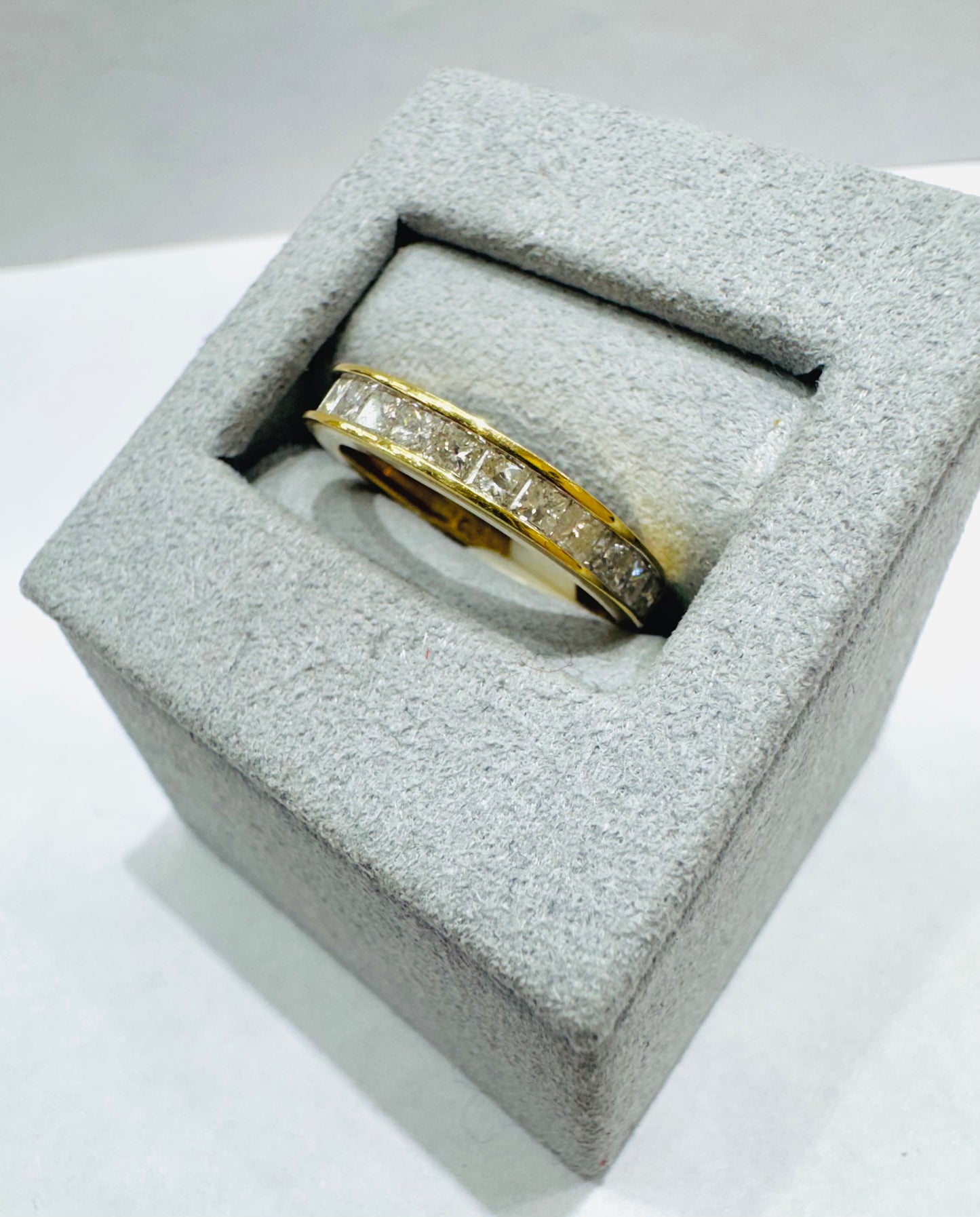 14K GOLD NATURAL DIAMOND WEDDING BAND 0.75CTW, SIZE: 6.5