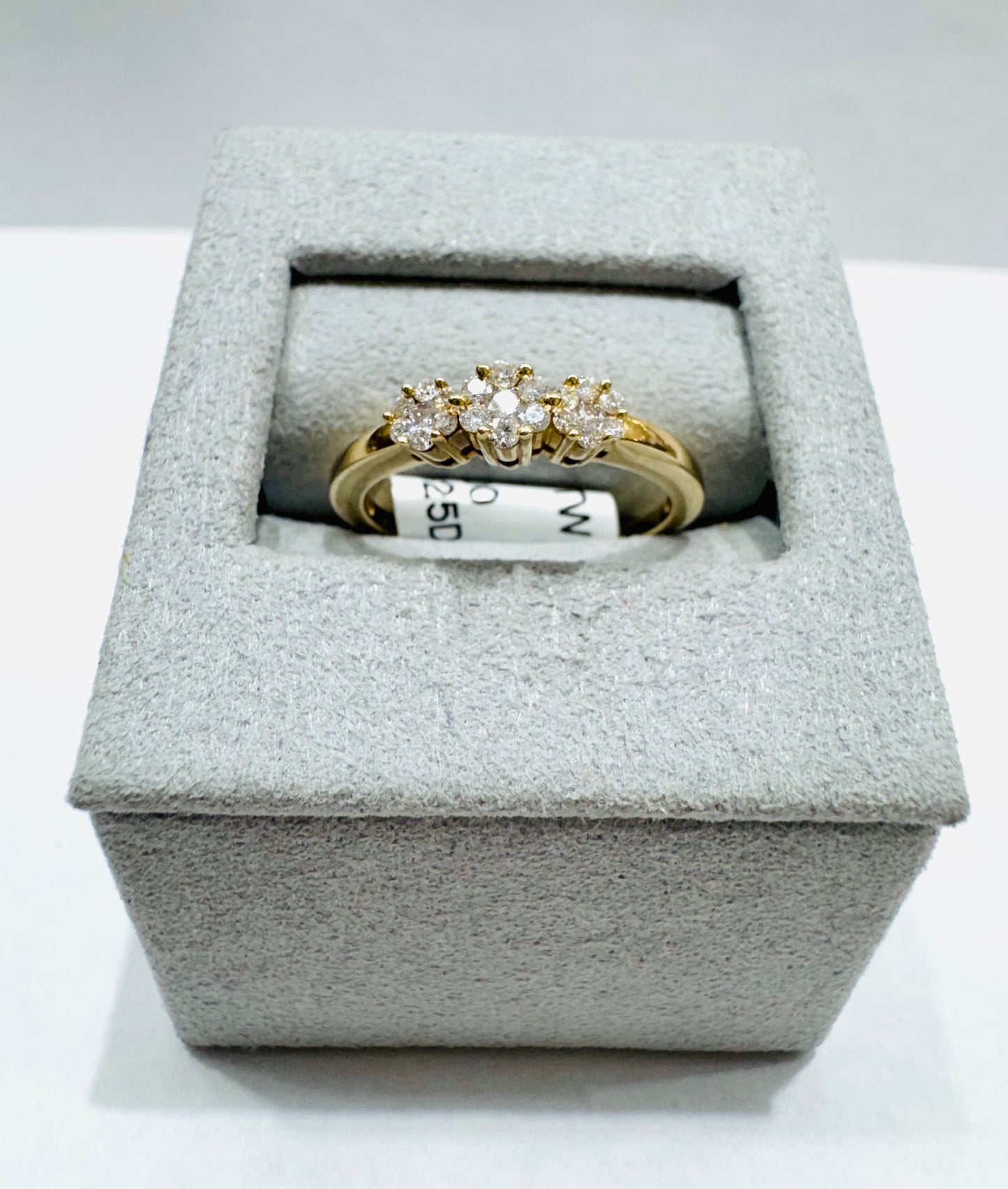 14K GOLD NATURAL DIAMOND WEDDING BAND 0.25CTW, SIZE: 6.5