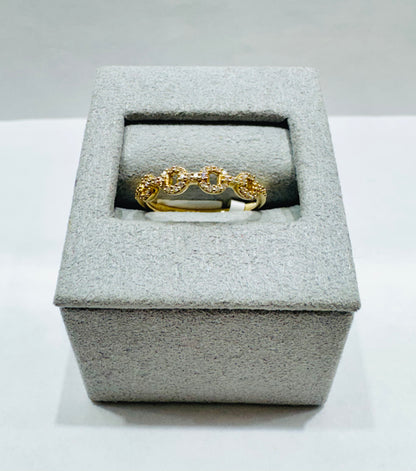 14K GOLD NATURAL DIAMOND WEDDING BAND 0.20CT, SIZE: 6.5