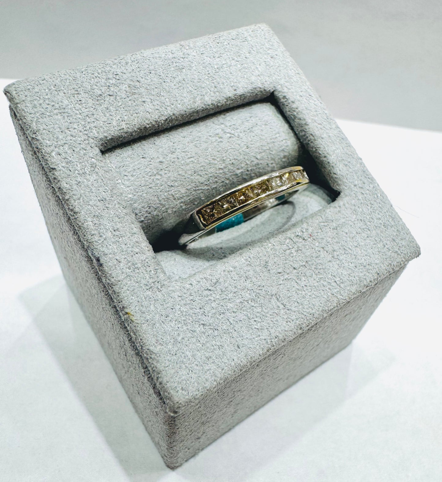 PLATINUM NATURAL DIAMOND WEDDING BAND 0.50CT, SIZE: 5