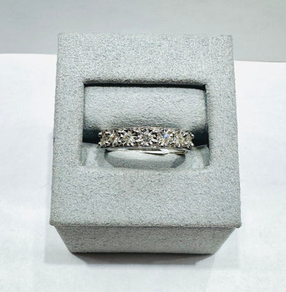 10K WHITE GOLD NATURAL DIAMOND WEDDING BAND 0.20CT, SIZE: 6.5