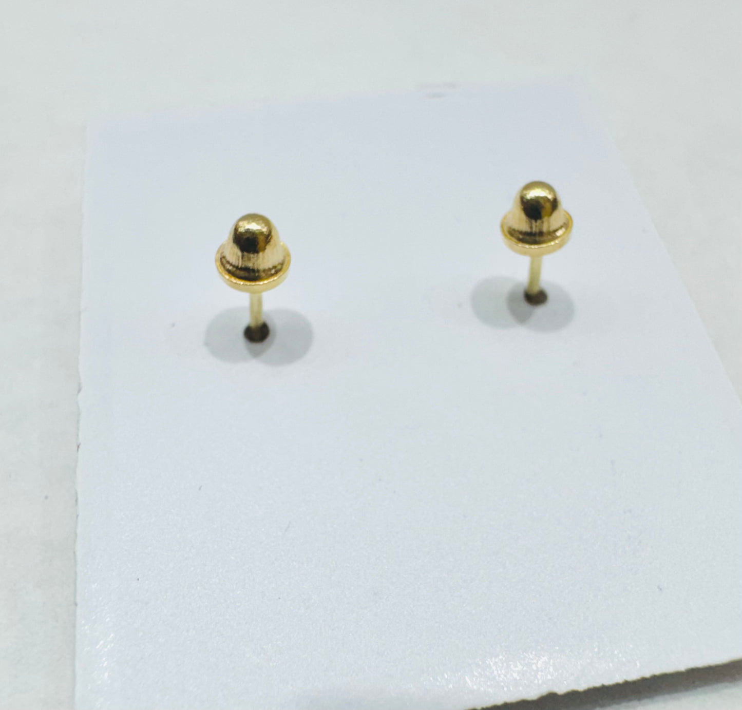 14K GOLD CROSS BABY EARRINGS