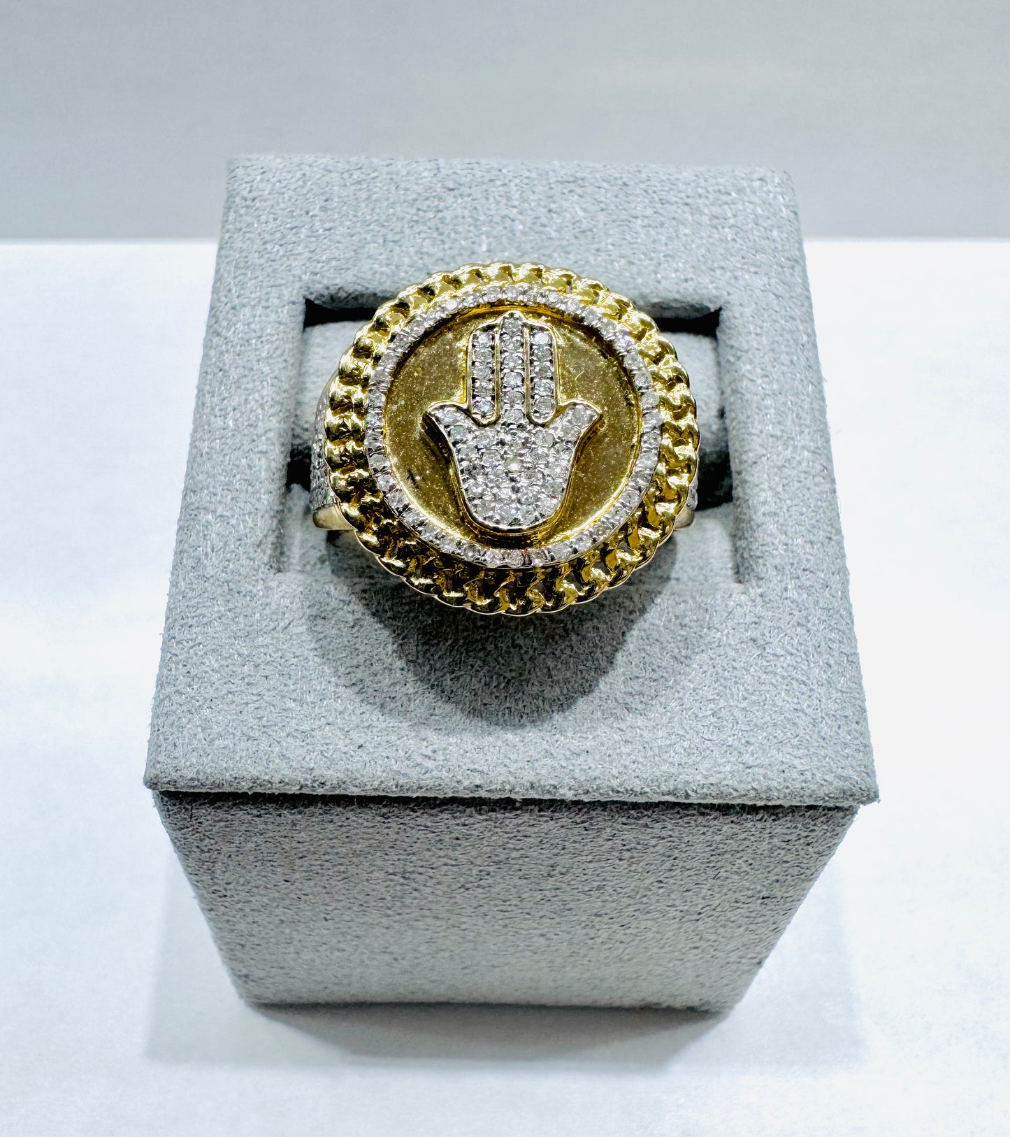 10K GOLD MEN’S NATURAL DIAMOND RING 0.50CT, SIZE: 10