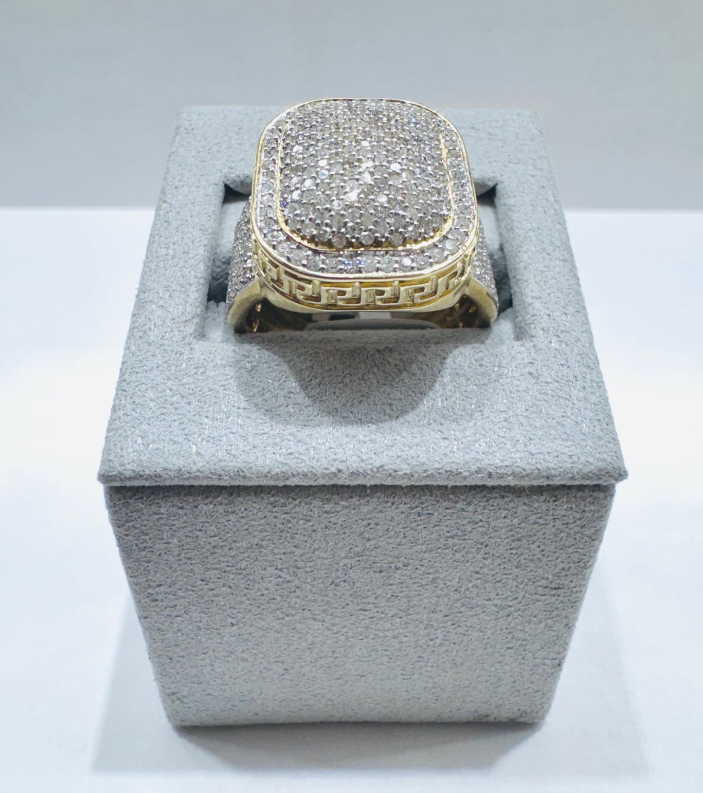 10K GOLD MEN’S NATURAL DIAMOND RING 1.52CT, SIZE: 10, WEIGHT: 10.23gm