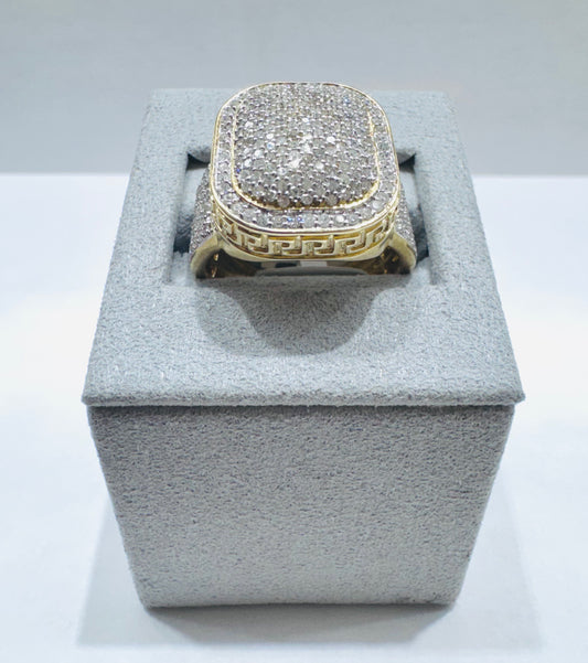 10K GOLD MEN’S NATURAL DIAMOND RING 1.52CT, SIZE: 10, WEIGHT: 10.23gm