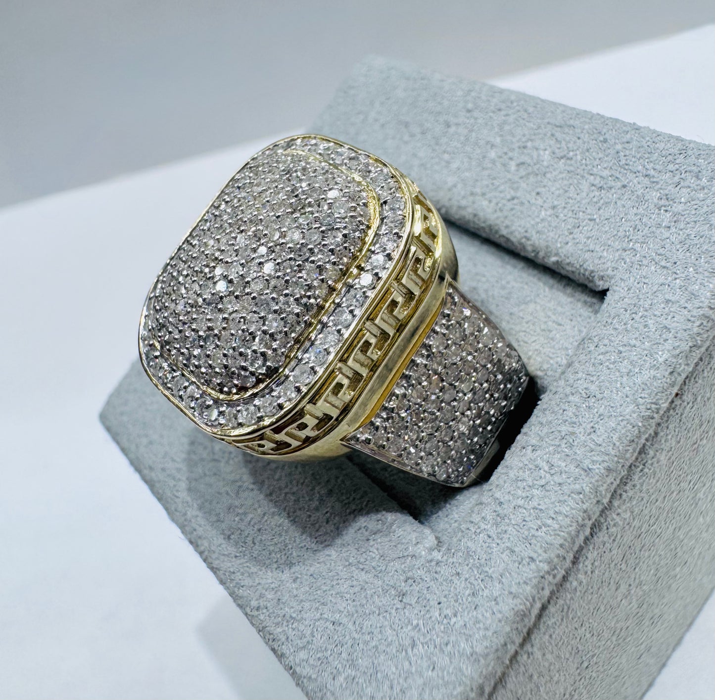 10K GOLD MEN’S NATURAL DIAMOND RING 1.52CT, SIZE: 10, WEIGHT: 10.23gm