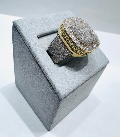 10K GOLD MEN’S NATURAL DIAMOND RING 1.52CT, SIZE: 10, WEIGHT: 10.23gm