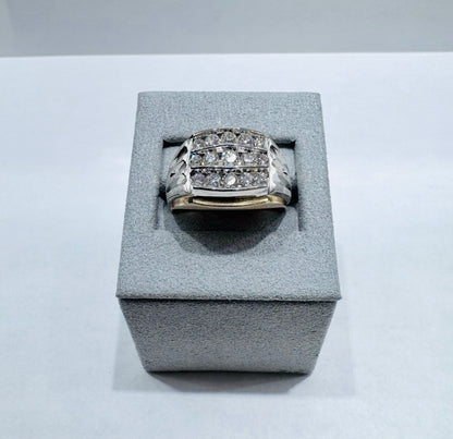 14K GOLD MEN’S NATURAL DIAMOND RING 1.50, SIZE: 9.5